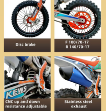 Load image into Gallery viewer, KEWS DIRT BIKE-PETROL -Black 450CC 80Kmh Speed