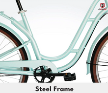 Load image into Gallery viewer, Mogoo Florida Vintage 6 Speed City Bike With Front Basket, 24"-26" Age 12 Years+ Unisex