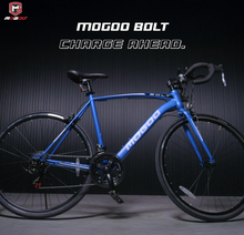 Load image into Gallery viewer, Mogoo Bolt 22-Inch Road Bike Yellow With 14 speed shimano Gears