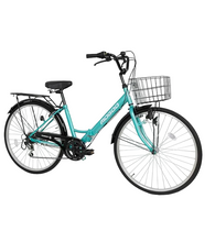 Load image into Gallery viewer, Fusion 26-Inch Cruiser Road Bike | 26-Inch Wheel Size | Adjustable Seat | For Women & Men | With Carrier And Basket