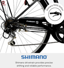 Load image into Gallery viewer, Fusion 26-Inch Cruiser Road Bike | 26-Inch Wheel Size | Adjustable Seat | For Women & Men | With Carrier And Basket