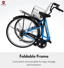 Load image into Gallery viewer, Fusion 26-Inch Cruiser Road Bike | 26-Inch Wheel Size | Adjustable Seat | For Women & Men | With Carrier And Basket