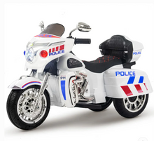 Load image into Gallery viewer, Harley-Style Tri Glide Kids Ride-On Motorcycle with 3 Wheels and Hand Throttle Age 3-6