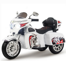 Load image into Gallery viewer, Harley-Style Tri Glide Kids Ride-On Motorcycle with 3 Wheels and Hand Throttle Age 3-6