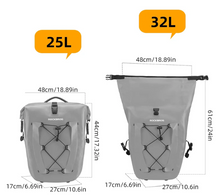 Load image into Gallery viewer, ROCKBROS Bike Panniers Waterproof Bike Rear Rack Bag