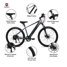 Load image into Gallery viewer, Mogoo E6000 Electric Bike 27.5-Inch – Blue 36V 10.4Ah 350W
