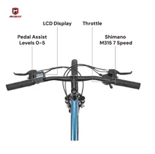 Load image into Gallery viewer, Mogoo E6000 Electric Bike 27.5-Inch – Blue 36V 10.4Ah 350W