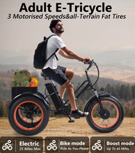 Load image into Gallery viewer, Kugoo Adults Electric Trike 48V 15Ah 750W