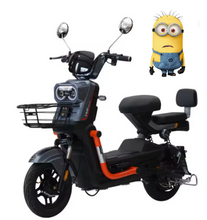 Load image into Gallery viewer, Electric Bike with Minions Eyes city Rider 48V 20Ah 500W