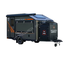 Load image into Gallery viewer, 4x4 Aluminium Motor Home RV Caravan Trailer Small Travel Trailer for Truck Use for Camper Adventures