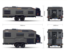 Load image into Gallery viewer, Luxury Aluminium Offroad Family Caravan Trailer Hard Top Lift for Camping and Travel for Towing