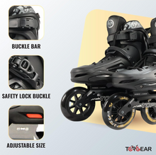 Load image into Gallery viewer, Top Gear Kids and Adult 3-Wheels in Line Roller Skate TG 9005 –Size 38-45 EU