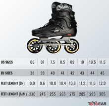 Load image into Gallery viewer, Top Gear Kids and Adult 3-Wheels in Line Roller Skate TG 9005 –Size 38-45 EU