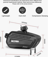 Load image into Gallery viewer, WILD MAN 1.2L Cycling Waterproof Hard Shell Bike Saddle Bag Under Seat - E-Scooter UAE Hub
