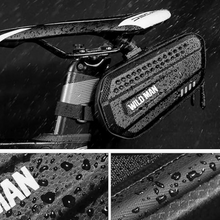 Load image into Gallery viewer, WILD MAN 1.2L Cycling Waterproof Hard Shell Bike Saddle Bag Under Seat - E-Scooter UAE Hub