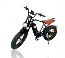 Load image into Gallery viewer, S1 Fat Tire Harley Electric Bike With Removable Battery 48V 14Ah 2000W