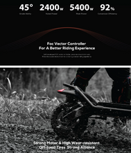 Load image into Gallery viewer, Kaabo Wolf Warrior 11 PRO+ Electric Scooter 60V 35Ah 1200W Dual Motor Powered