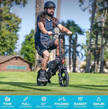 Load image into Gallery viewer, Wind Horse W3 Folding Electric Bike - E-Scooter UAE Hub