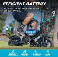 Load image into Gallery viewer, Wind Horse W3 Folding Electric Bike - E-Scooter UAE Hub