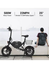 Load image into Gallery viewer, Wind Horse W3 Folding Electric Bike - E-Scooter UAE Hub