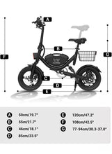 Load image into Gallery viewer, Wind Horse W3 Folding Electric Bike - E-Scooter UAE Hub