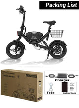 Load image into Gallery viewer, Wind Horse W3 Folding Electric Bike - E-Scooter UAE Hub