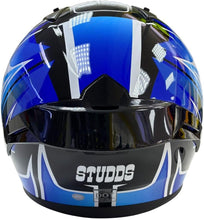 Load image into Gallery viewer, Studds Thunder Full Face Motorcycle Helmet, Racing Design