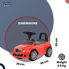 Load image into Gallery viewer, Cute Baby Bentley Continental GT Speed Push Car Age 2-4