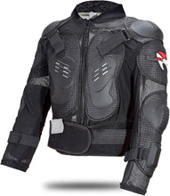 Load image into Gallery viewer, Caige Motorcycle Armour Full Body Protective Jacket, Black