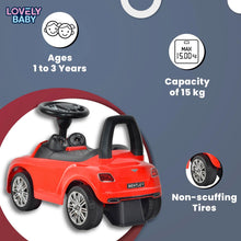 Load image into Gallery viewer, Cute Baby Bentley Continental GT Speed Push Car Age 2-4
