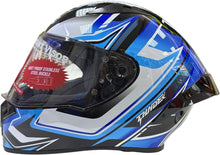 Load image into Gallery viewer, Studds Thunder Full Face Motorcycle Helmet, Racing Design