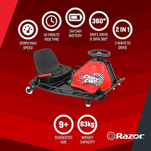 Load image into Gallery viewer, Razor Crazy Cart Jr. 2.0 KIDS Age 2-12 - E-Scooter UAE Hub