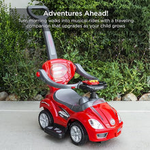Load image into Gallery viewer, Baby Push Cars for Toddlers, 3 in 1 Ride on Push Car Age 1-3