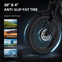 Load image into Gallery viewer, Wind Horse D3 Fat Tyre All Terrain Electric Bike 48V 18Ah 1000W - E-Scooter UAE Hub