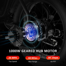 Load image into Gallery viewer, Wind horse D5 Electric Bike 48V 21Ah 1000W Fat Tyre 70Km Range - E-Scooter UAE Hub