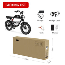 Load image into Gallery viewer, Wind horse D5 Electric Bike 48V 21Ah 1000W Fat Tyre 70Km Range - E-Scooter UAE Hub