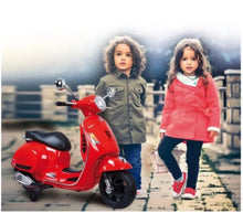 Load image into Gallery viewer, Kids Vespa Stylish Electric Bike - kids Toy Gift