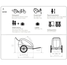Load image into Gallery viewer, Hmax Safari Child Bike Trailer