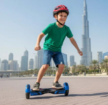 Load image into Gallery viewer, Electric Self Balancing Hoverboard Blue Black -LED Wheels Teens Age 5-12
