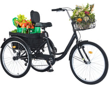 Load image into Gallery viewer, City Tricycle 26" With Rear Basket single speed