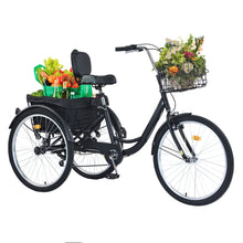 Load image into Gallery viewer, City Tricycle 24" With Rear Basket single speed