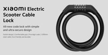 Load image into Gallery viewer, Xiaomi Electric Scooter E Bike Cable Lock with Five Digit High Secure Rust proof Eco Friendly Durable Comfortable Grip