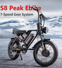 Load image into Gallery viewer, OOKTECH S8 Fat Tyre Mountain Electric Bike 48V 17.5Ah 1000W 55km Range 2025 new model