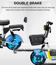 Load image into Gallery viewer, Adults mini E-Bike With 02 seats front Basket