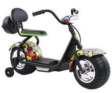 Load image into Gallery viewer, Kids Harley E scooter With Auxillary wheels Age 2-6 Years