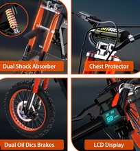 Load image into Gallery viewer, NEW 2025 Kugoo Wish 01 Electric Dirt Bike pit Bike 55Kmh 50km Range