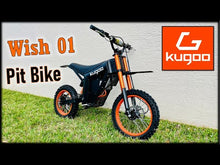 Load and play video in Gallery viewer, Kugoo Wish 01 Electric Dirt Bike 55kmh speed 50Km Range 3000W Off Road