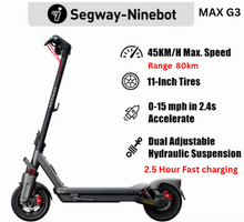 Load image into Gallery viewer, segway-ninebt-max G3- new e scooter -with fast charging