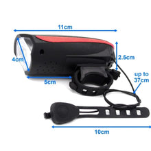 Load image into Gallery viewer, Scooter lamp + horn Bicycle e-Scooter LED Head Light Super Horn Electronic Bell Lamp Water Resistant - E-Scooter UAE Hub