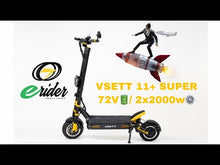 Load and play video in Gallery viewer, Vsett 11+SUPER Electric Scooter 72V 32Ah LG NFC 2000W Dual Motor Powered
